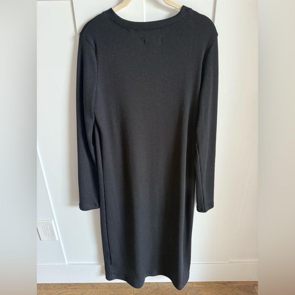 NWT Madewell Crew Neck Pocket MIDI Dress - Picture 4 of 9